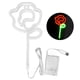 thumbnail image 1 of Decoración para propuestas de San Valentín para bodas íntimas y confesiones, tonos rojos y verdes, iluminación decorativa para el hogar, luces de neón románticas con rosas, 1 of 8