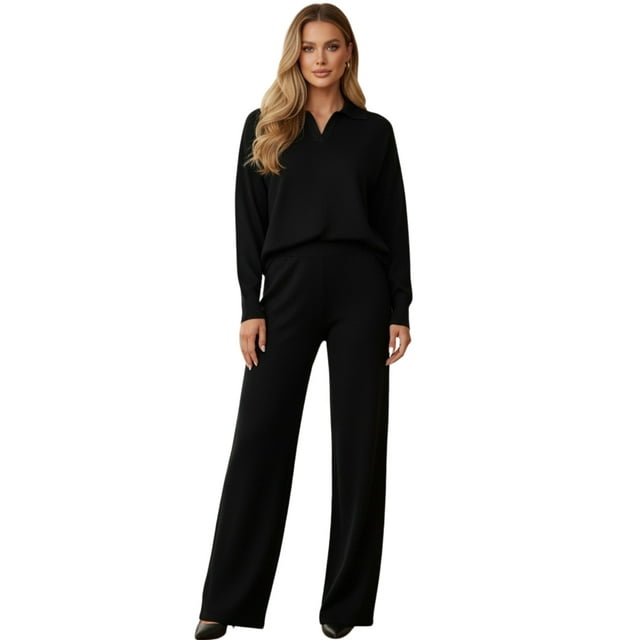 Conjunto Para Dama Casual Elegante Pantalón y Suéter Moderno
