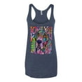 thumbnail image 3 of Colorful Beagle | Dogs Love You | Dean Russo Art Animal Lover Tri-Blend Racerback Tank Top, Vintage Navy, Large, 3 of 6