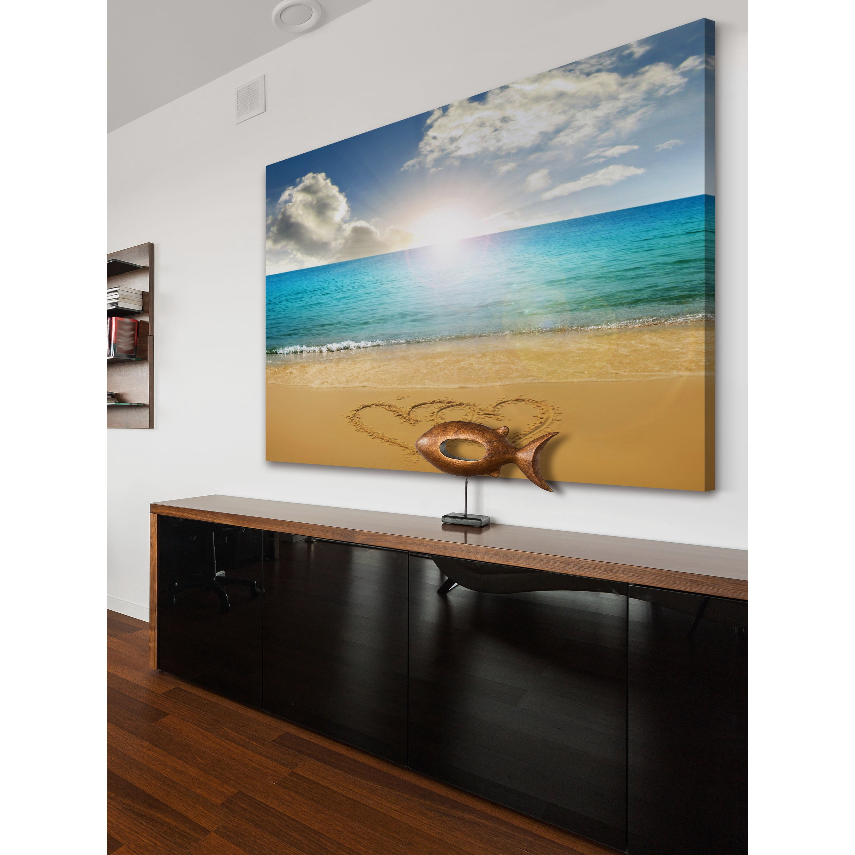 Marmont Hill "Hearts Linked" Painting Print on Wrapped Canvas