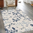 thumbnail image 2 of Blue Botanical Area Rugs 2.7'x5', Washable Small Throw Rugs for Kitchen Bedroom, Rustic Country Spring Floral Summer Leaf Indoor Outdoor Rug Non-Slip Low Pile Carpet Runner Reversible Floor Mats, 2 of 8