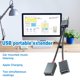 thumbnail image 4 of Cargador USB 2 en 1 con interfaz múltiple extendida para móviles y tabletas - Plástico, 12 cm, 2 puertos USB hembra (solo carga), 4 of 5