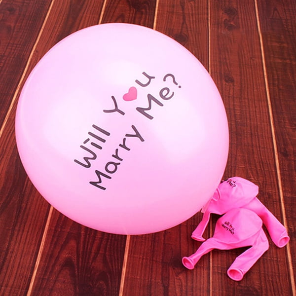 50pcs Round Latex Balloons Will You Marry Me Balloon for Party