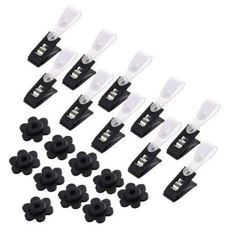 

TRINGKY 50 Pieces/Set Flag Plum Stopper Anti-Wind Clip Garden Flag Flagpole Accessories