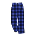 thumbnail image 4 of GuangCheng George Men Plaid Flannel Lounge Pants Soft Comfortable Elastic Drawstring Waist Loose Fit Sleepwear Pajama Bottoms,Size:XL, 4 of 4