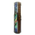 thumbnail image 3 of Metals Jewelry Men's/Women's Stainless Steel Comfort Fit Wedding Band 6mm Real Koa Wood on Each Side of an Abalone Inlay Ring Size 8, 3 of 5