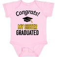 thumbnail image 3 of Inktastic Congrats My Sister Graduated with Cap Boys or Girls Baby Bodysuit, 3 of 5