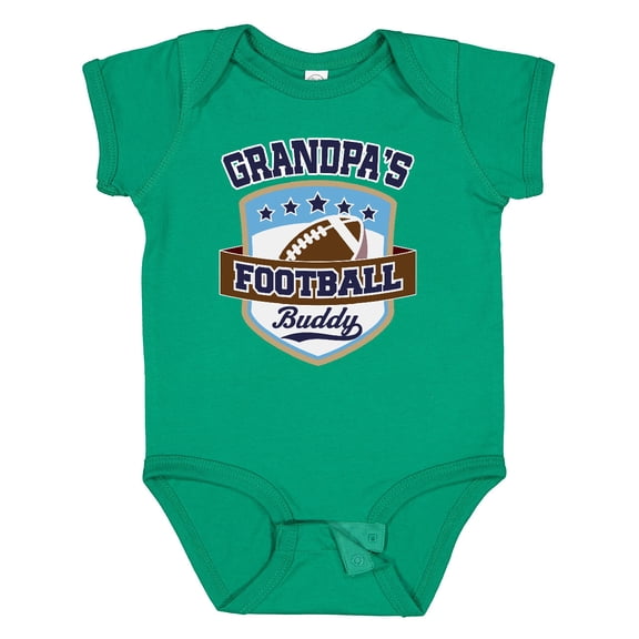 Inktastic Grandpa Football Buddy Boys or Girls Baby Bodysuit