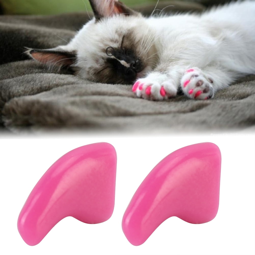 100pcs Cat Nail Caps, Cat Claw Covers with Adhesives and