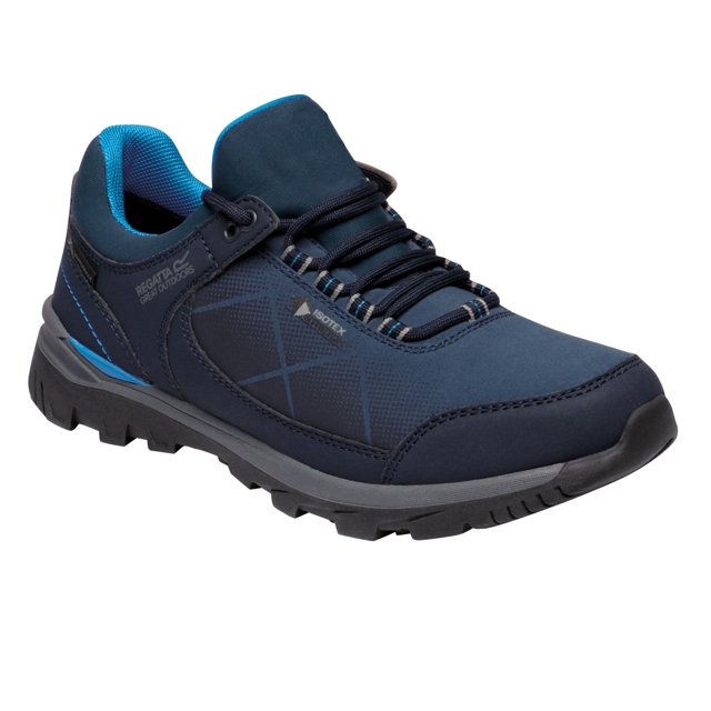 Regatta - Zapatillas de Senderismo Highton con Cordones para Mujer (Denim Oscuro, Azul Astro) Regatta UTRG4923_darkdenimblueaster