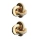 thumbnail image 1 of Bewildely Boho Wood Chain Link Nudo Escultura Artesanía Fiesta Gabinete Sala de estar Negro Type1 NO1, 1 of 1