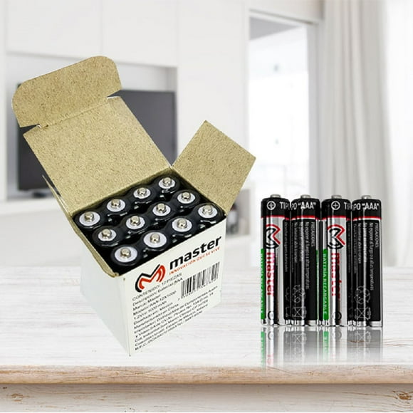 Batería Master recargables AAA 1000 mAh AAA-12X1000