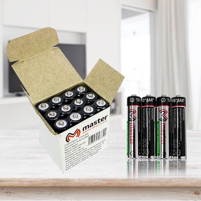 Batería Master recargables AAA 1000 mAh AAA-12X1000