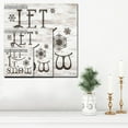 thumbnail image 3 of Ready2HangArt Christmas Let It Snow Textual Canvas Wall Art, 3 of 4
