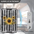 thumbnail image 5 of FUIALDOLG Sunflower Stripes Rv Door Window Shade, Half-Fold Design Camper Sun Shade Windshield Blackout Cover, RV Accessories Fits for Interior Door Window 17.3 x 26 inch, 5 of 7