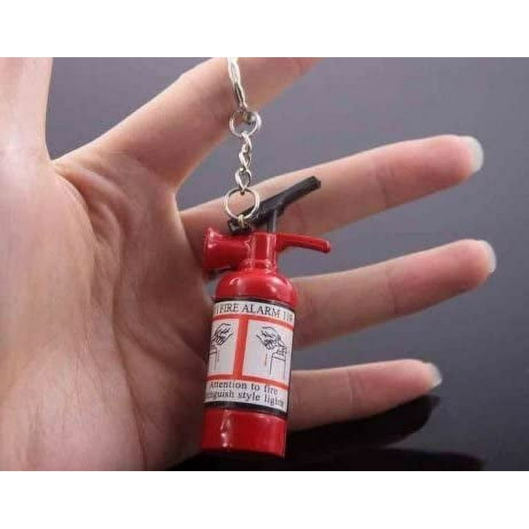 Portable Luxury Fire Extinguisher Key Chain Design Shaped Portable Butane  Flame Gas Cigarette Windproof Refillable Lighter (GD-1339, FREE CAR sticky  pad for Phone PDA MP3 MP4)