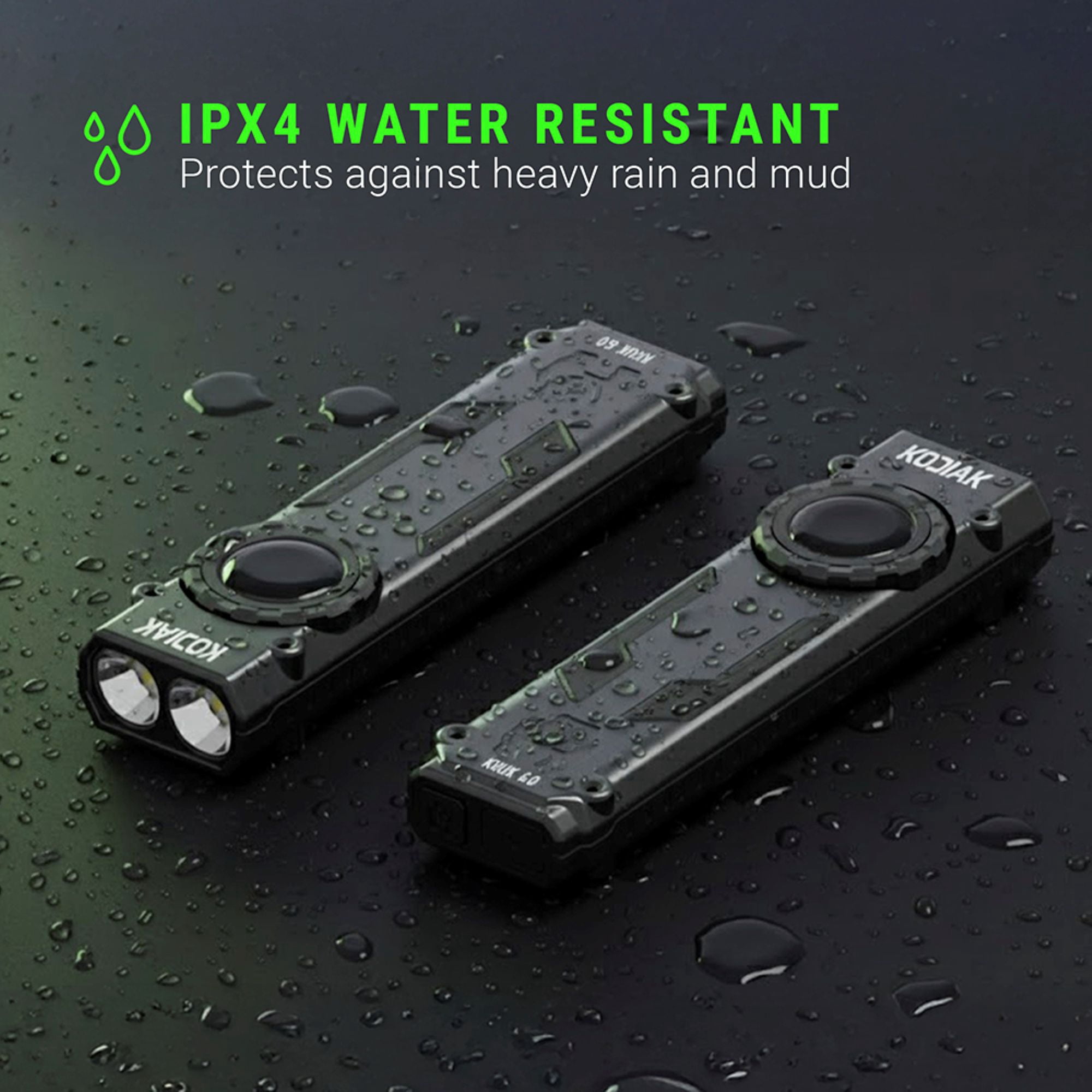 Kodiak Krux 6000-Lumen LED Work Light, USB-C Rechargeable Flashlight, 6 Light Modes, Black