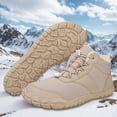 thumbnail image 4 of Botines Informales para Exteriores Botas Senderismo Impermeables Nieve Forradas Piel Invierno Cómodas Al Aire Libre, 4 of 9