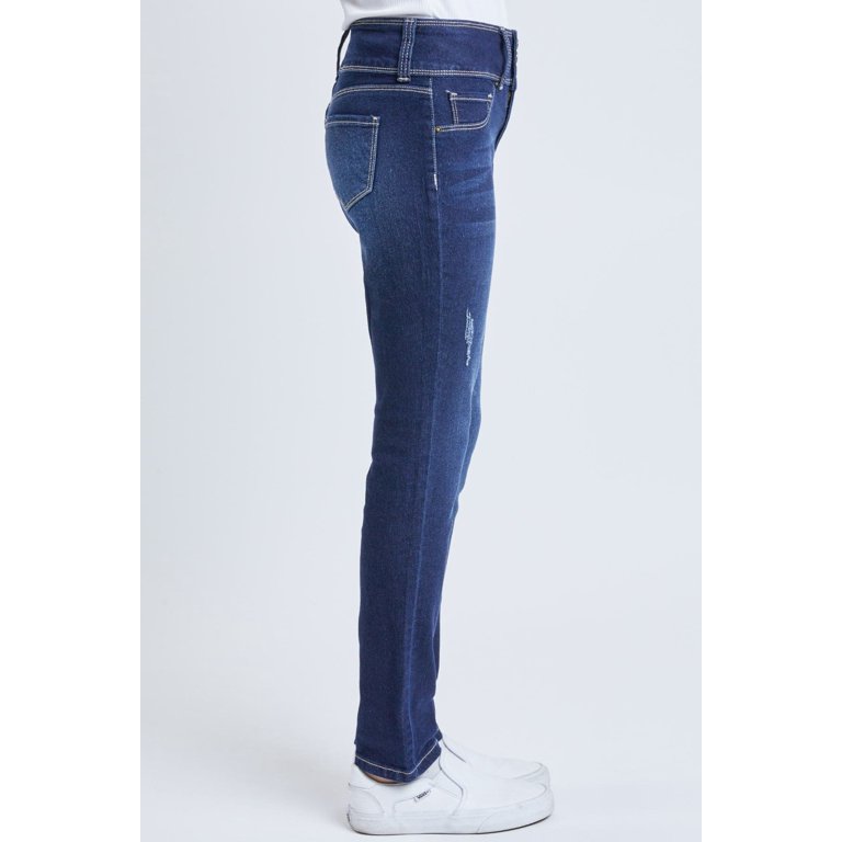❤︎ aimi ❤︎ YMI Jeans Girls 3 Button Essential Skinny Jeans With Faux