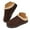 Coffee, variant on Women's Suede House Slippers Memory Foam Platform Bedroom Slides Indoor Outdoor Shoes Mule Clogs