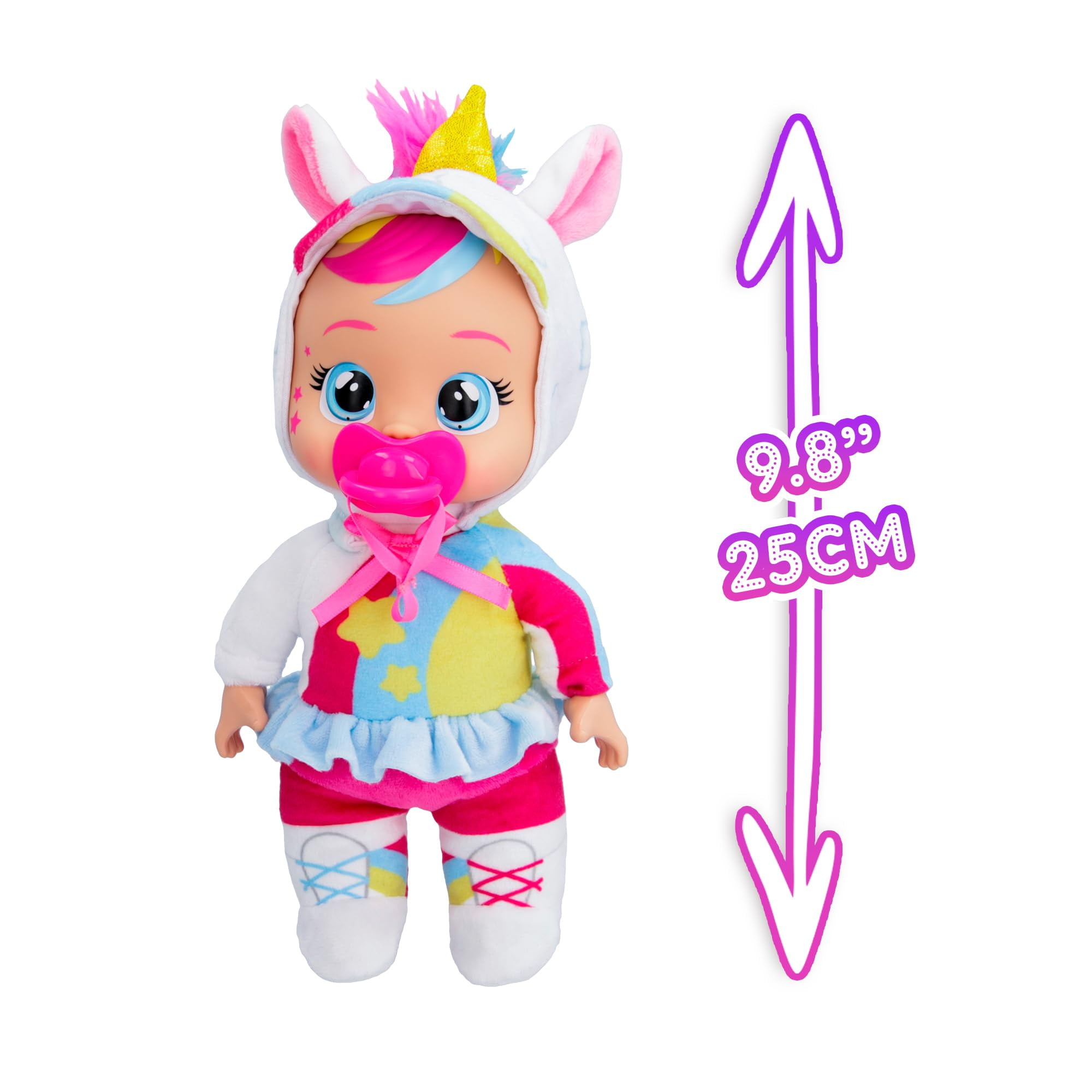 Cry Babies Tiny Cuddles Talents Dreamy, Dressed Up As a Roller Skater and Cries Real Tears, 9 inch Baby Doll