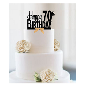 Cakesupplyshop Item 070cta 70th Birthday Anniversary Cheers