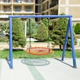 thumbnail image 3 of Costway 40'' Spider Web Tree Swing Kids Outdoor Play Set w/ Adjustable Ropes Gift Orange, 3 of 10
