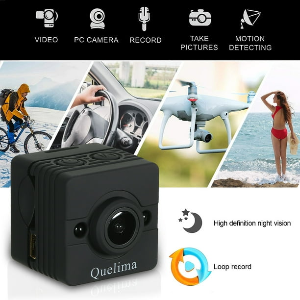 Quelima SQ12 Mini Camera Night Vision Dash Cam 155 Degrees FHD