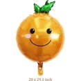 thumbnail image 2 of 8 globos de aluminio de cítricos naranjas, globos gigantes de aluminio de frutas, globos de mandarina para pequeños lindos cumpleaños, baby shower, fiesta temática de cítricos de verano, decoración, 2 of 4