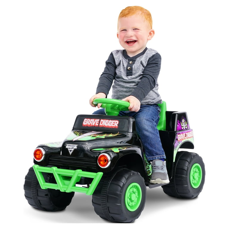Hyper Toys 6V Grave Digger Truck Preschool Wheels Power Ride on Boys