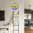thumbnail image 3 of Style Wall Clock For Living Room Bedroom 24 Hour Display Modern Density Board Hanging Clock With Design, 3 of 5