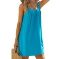 thumbnail image 3 of Canis Backless U Neck Beachwear for Women in Solid Color for Summer, 3 of 7