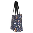thumbnail image 7 of Uemuo Animals And Wildflowers Print Tote Bags for Women,Large Capacity Corduroy Bag,Reusable Grocery Shoulder Bag,Beach Tote with Zipper Closure, Daily Essentials, 7 of 7