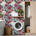 thumbnail image 4 of Chinoiserie Peel and Stick Wallpaper Elegant Botanical Wall Art Featuring Blossoms Gold Birds Wall Paper 17.7in x 9.8ft Self Adhesive Removable Renter Friendly Wallpaper for Bedroom Cabinets, 4 of 8