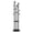 Ink Black, variant on VASAGLE Freestanding Coat Rack Stand, Coat Tree with 11 Hooks, 3 Shelves, 4 Removable 360° Swivel Wheels, Wooden Hooks and Poles, for Entryway, Bedroom, Living Room, Ink Black
