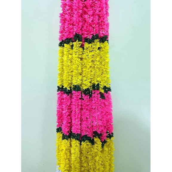 Swadeshi Desire's Artificial Flower Garland Toran Wall Hanging for Door Entrance Home Decoration Pooja Gift Bandarwal 4 Pieces 5 Feet