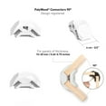 thumbnail image 2 of PlayWood Connector Tool-Free Modular Pop-Up 3-Cube Storage Kit w/Plywood (White), 2 of 4
