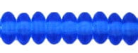 Czech Pressed Glass Rondelle 6x2mm Sapphire (50)