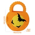 thumbnail image 3 of Halloween Trick or Treat Candy Bag Pumpkin Candy Tote Bag Halloween Party Favor Bags with Handles Halloween Candy Pumpkin Bucket Halloween Party Supplies Decorations for Teens, 3 of 6
