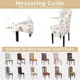 thumbnail image 6 of Printed Dining Room Chair Covers Set of 4, Stretch Kitchen Chair Covers Washable Parsons Chair Slipcover Removable Dining Chair Protectors for Hotel,Ceremony(Elegant Blossom), 6 of 6