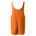 thumbnail image 5 of LUOGENLI Girls Jumpsuits Girls Summer Sleeveless Casual Romper Spaghetti Strap Shorts Jumpsuit with Pockets Girls Rompers Size 6-7 3 Pack Rompers for Girls Size 14-16 Orange 11-12 Years, 5 of 5