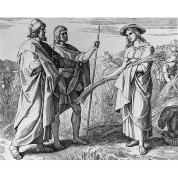 Posterazzi SAL9953556 Ruth Gleaning in the Fields of Boaz Julius Schnorr Von Carolsfeld Poster Print - 18 x 24 in.