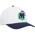 thumbnail image 3 of Men's Mitchell & Ness White/Navy Dallas Mavericks Hardwood Classics Core 2-Tone 2.0 Pro Snapback Hat, 3 of 4