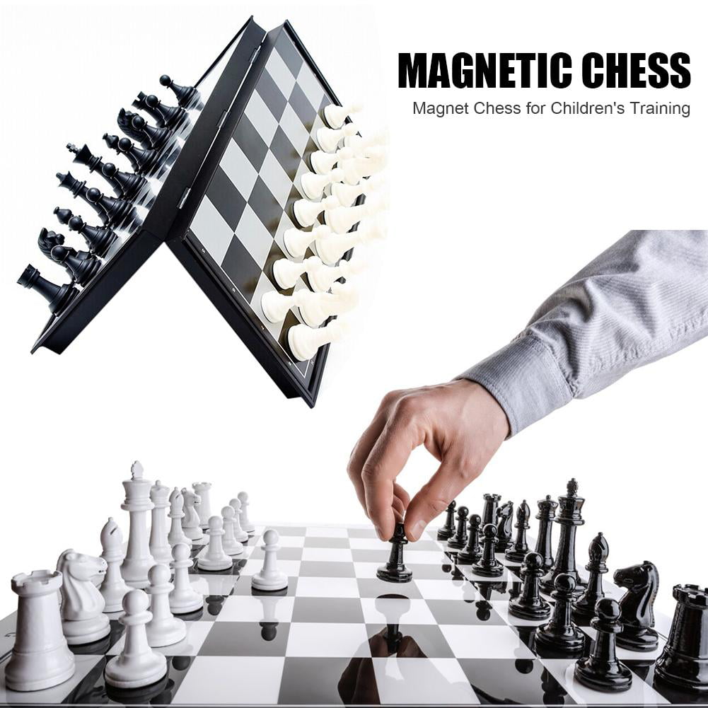 Magnetic Folding Chess Set Portable Board Game for Children Training 245 