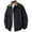 Black, variant on Big and Tall Jacket for Men Casual Turn-down Collar Long Sleeve Jacket Plus Size Lightweight Button Zip Open Front Fashion Coats