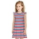 thumbnail image 1 of Fotbe American Patriotic Stars And Stripes Vestido de Dormir para Niñas de 3 a 10 Años, Mangas Cortas, Estilo Princesa, Pijama Camisón con Mangas Voladas-Large, 1 of 6