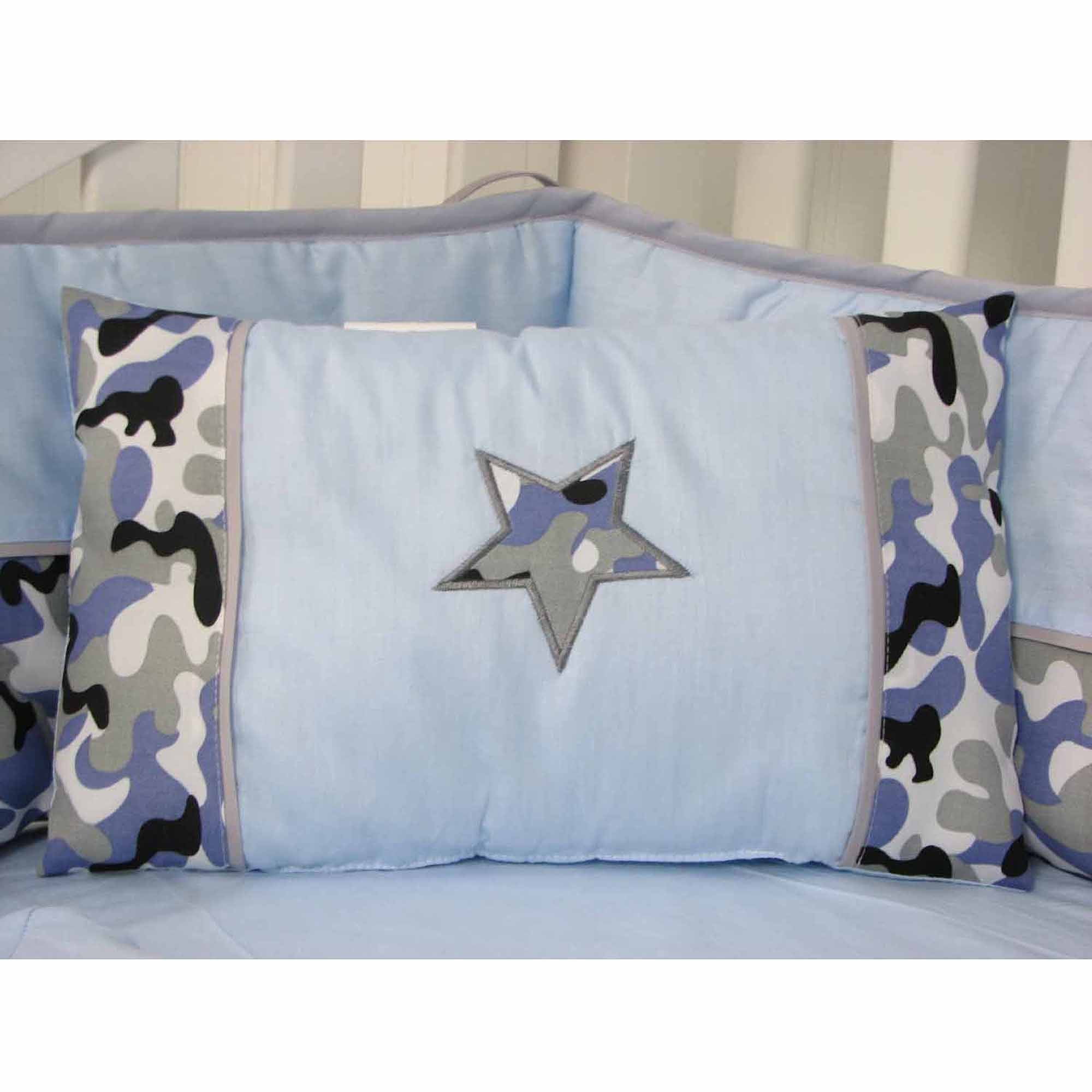 Soho Baby Blue Cherry Tree Nursery Bedding Set 14 Pcs