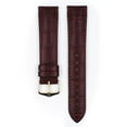 thumbnail image 2 of Hirsch Duke Alligator-Design Leather Watch Strap - Burgundy - M - 14mm - Gold Buckle, 2 of 9