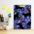 thumbnail image 6 of FMSHPON Black Cats Clipboard Hardboard Wood Nursing Clip Board and Pull for Standard A4 Letter 13x9 inches, 6 of 7