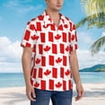thumbnail image 5 of Fotbe Canada Hawaiian Shirt For Men Unisex Summer Beach Casual Short Sleeve Cotton Linen Button Down Shirts-X-Large, 5 of 9